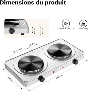 réchaud électrique portable